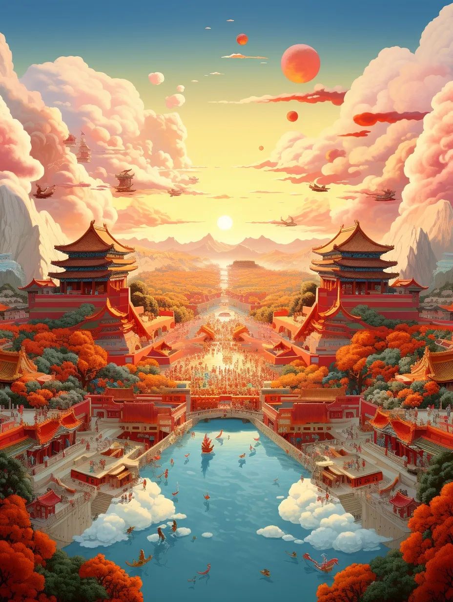 国庆节快乐！教你用AI轻松打造炫彩国庆海报 (国庆节快乐手抄报)