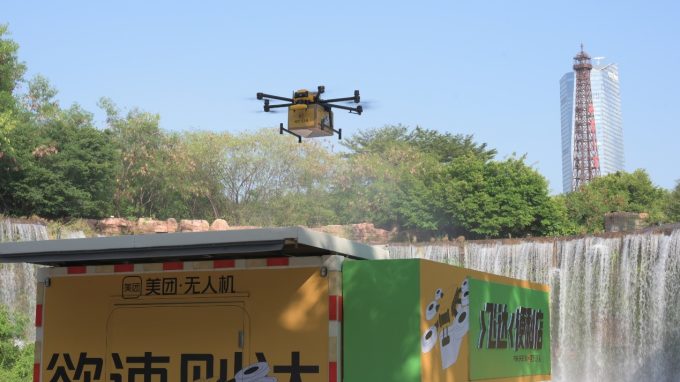 美团无人机在深圳市内广泛运营,日均处理超万单