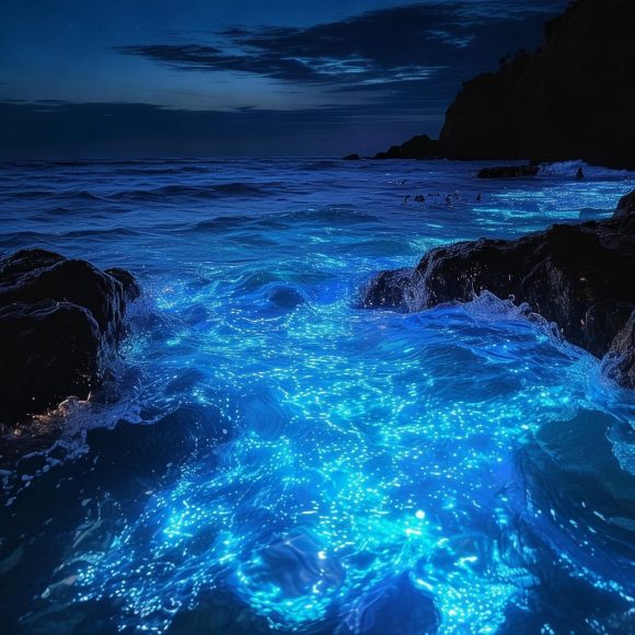 罕见!某地海域突发蓝眼泪,海洋奇观引发全民关注
